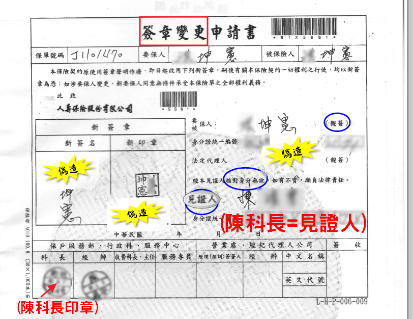 簽章不符-濫放貸 內勤外勤-亂亂掰(保單詐欺3-3)